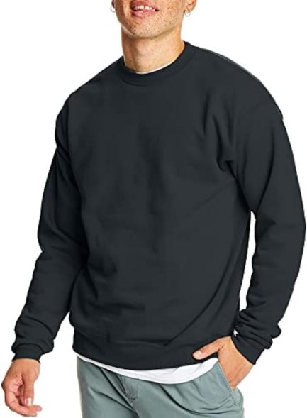 Hanes Men's EcoSmart Fleece, Pullover Crewneck Sweatshirt, 1 or 2 Pack